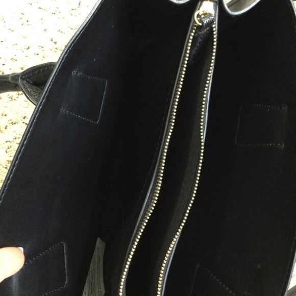 MANGO MNG Tote Bag Black Faux Leather Handbag - Picture 4 of 8